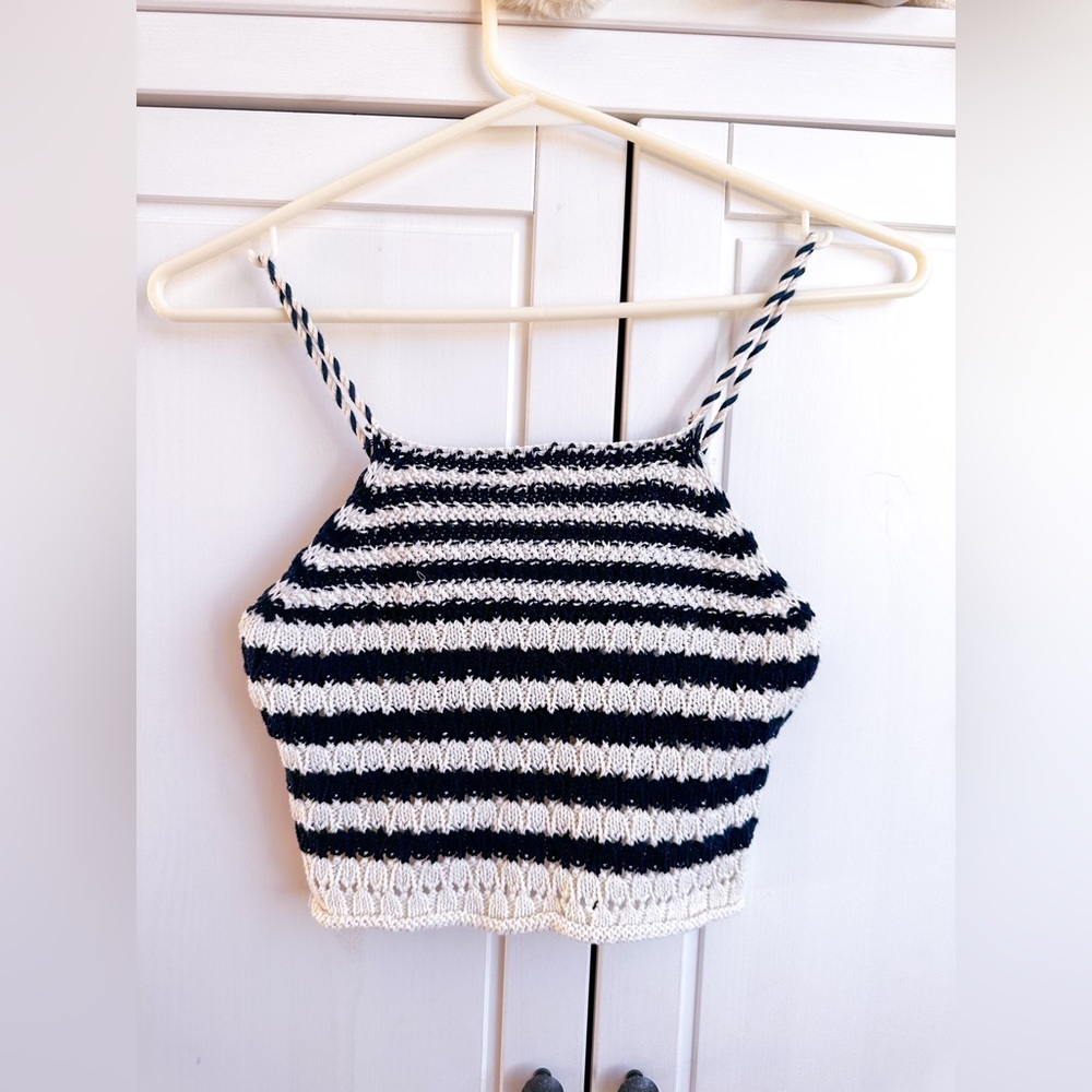 NWOT! Zara Girls Crochet Knit Top - Size 8
